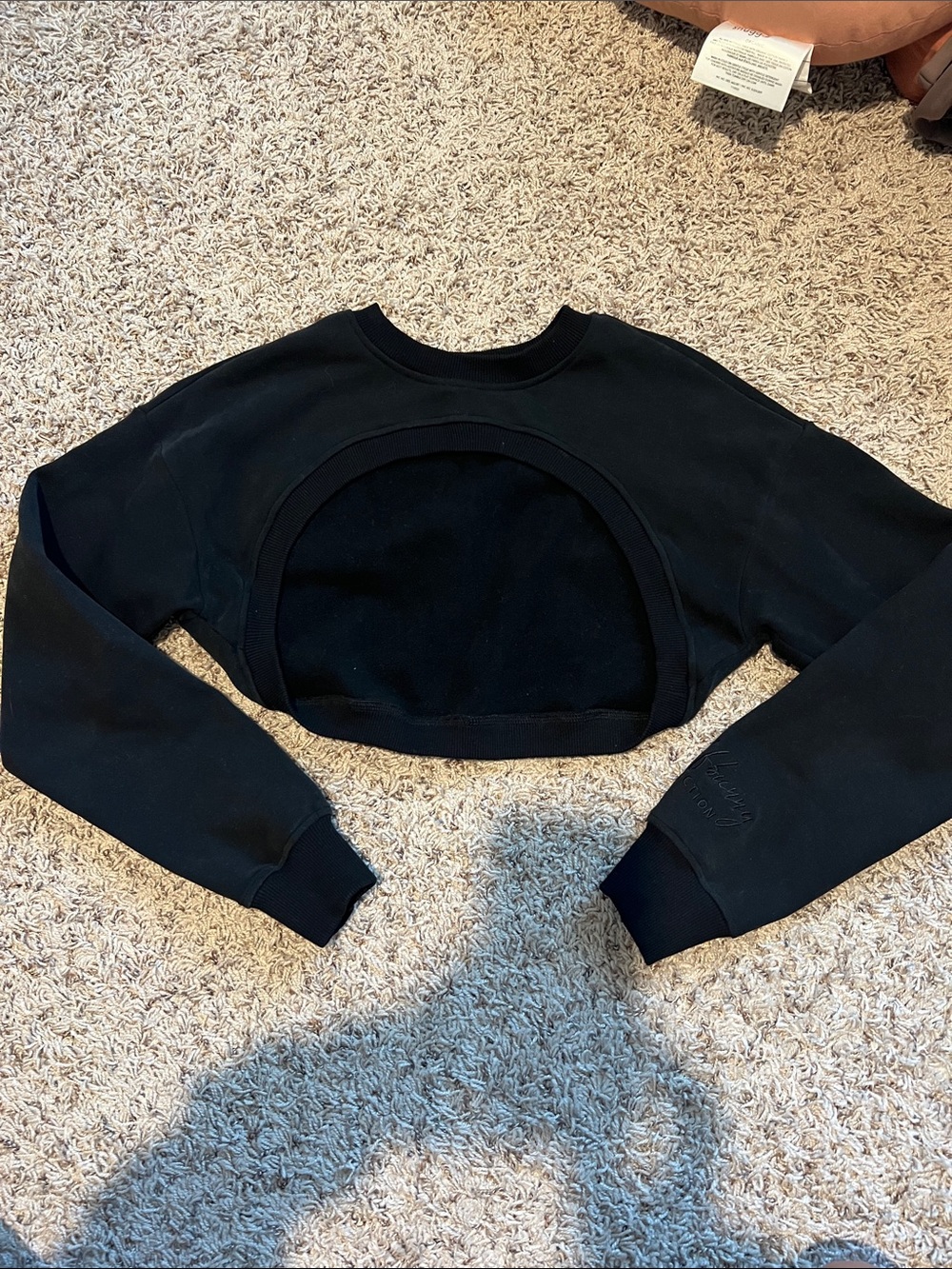 Black sweater material bolero